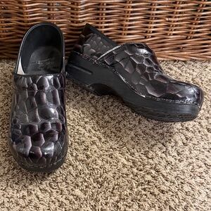 Reptile style Dansko clogs
